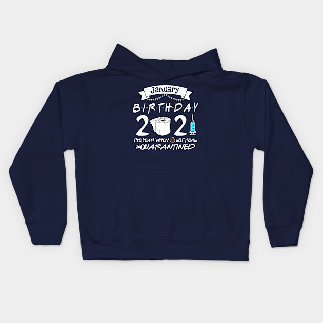 January Birthday Gift Idea 2021 Kids Hoodie by Salt88